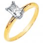 Emerald Cut Moissanite Engagement Set*