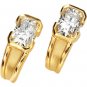 Emerald Cut Moissanite Earrings*