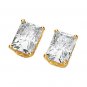 Emerald Cut Moissanite Earrings*