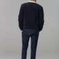 Polar White Men's Navy Western Cord Jacket With Faux Fur Lining
