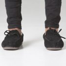 POLAR WHITES BLACK WINTER LOAFERS