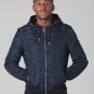 POLAR WHITES MENS NAVY CAMOUFLAGE ZIP UP HOODIE RRP £39.99