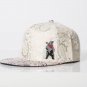 Polar whites purple and white faux leather paisley print cap