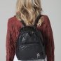 POLAR WHITES BLACK QUILTED BACKPACK WITH ZIP POCKET (STYLE8)
