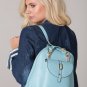POLAR WHITES BLUE BACKPACK WITH SINGLE BUTTON POCKET (STYLE14)