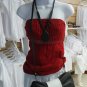 Organic Cotton Strapless "Preciosa" Cut Out Back Top