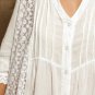 Organic Gauze Cotton Embroidery Lace Pockets "Nina" Tunic Dress