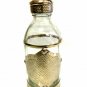 Moroccan Silver Metalwork Decorated Clear Glass Bottle & Cap 8 Oz. Oil Perfume