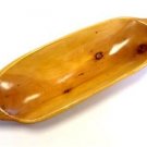 Morocco Exotic Burlwood Thuya Tree Wood Elongated Decor Bowl Centerpiece 27