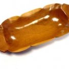 Morocco Exotic Burlwood Thuya Tree Wood Elongated Decor Bowl Centerpiece 13