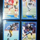 1989 SCORE Football JOE MONTANA|CRIS CARTER|ROD WOODSON|TIM BROWN NM/MT