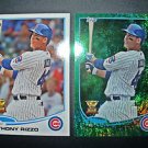 2013 Topps #44 ANTHONY RIZZO Emerald OFFSET PRINT ERROR ~MINT~