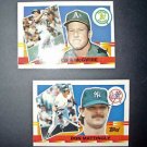 1990 Topps Baseball ~BIG~ #28 MARK MCGWIRE & #85 DON MATTINGLY ~MINT~ CARDS