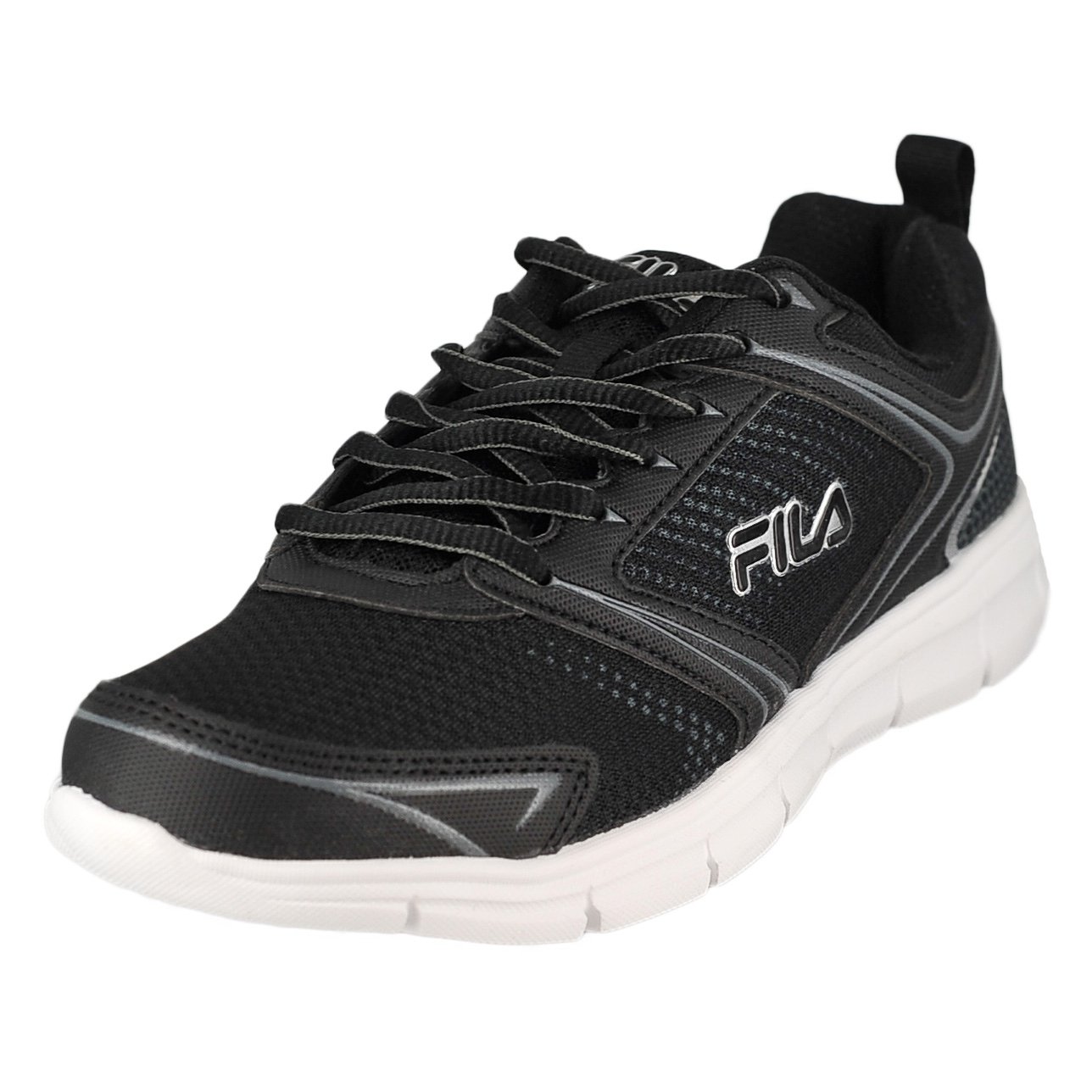 Fila Windstar 2 Black/Black/Metallic Silver Mens Running Size 13