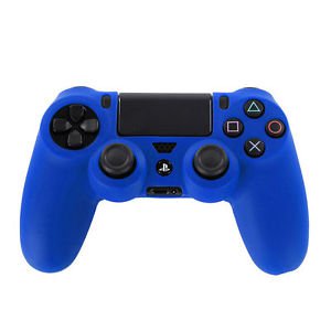 BLUE CONTROLLER SKIN COVER PS4 FREE CONTROLLER STICK COVERS PLAYSTATION 4 BLACK