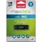 Maxell Maxdata 503202 8 GB USB 2.0 Flash Drive - Black - External