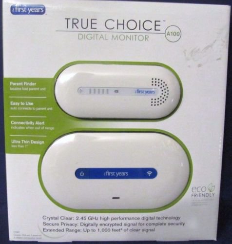 NEW The First Years True Choice Digital Baby Monitor A100 Crystal Clear Tech