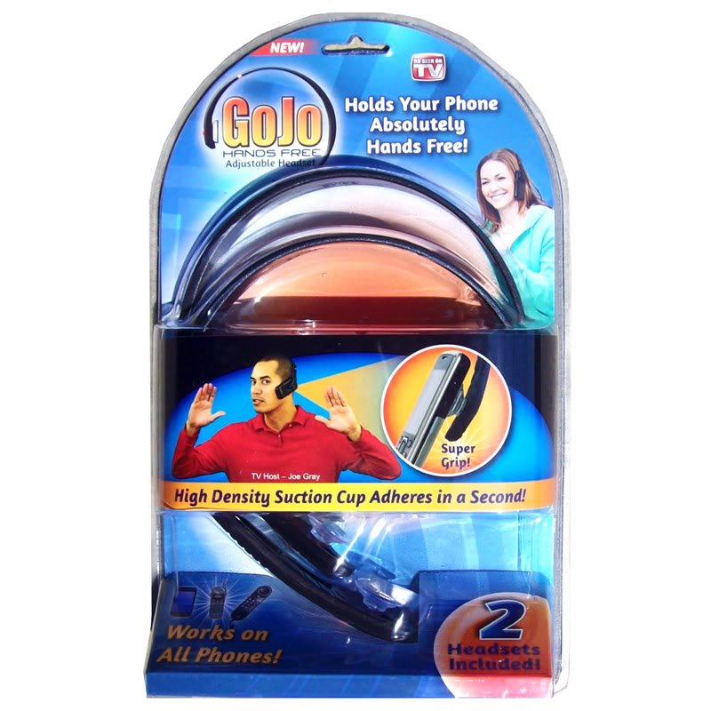 GoJo Go Jo Hands Free Adjustable Headset 2 packet As Seen On TV