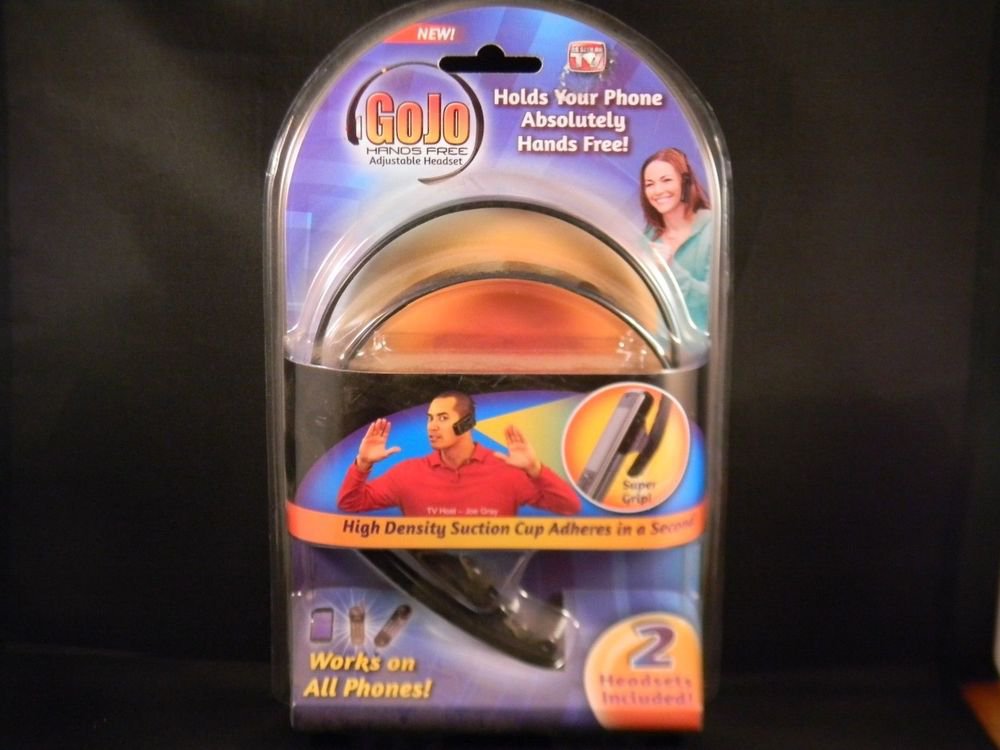 GoJo Go Jo Hands Free Adjustable Headset 2 packet As Seen On TV