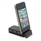 Kensington Pocket Hub 3-Port USB and Sync Travel Hub Dock for iPod and iPhone