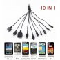 10 in 1 Universal Multi USB Charger Cable For Mobile Phones iPhone iPod And More