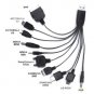 10 in 1 Universal Multi USB Charger Cable For Mobile Phones iPhone iPod And More