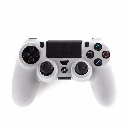 WHITE CONTROLLER SKIN PS4 FREE CONTROLLER STICK COVERS PLAYSTATION 4 SKINS BLACK