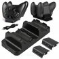 Xbox One Dual Controller Charger Dock Charging Station 2 Rechargeable Batteries