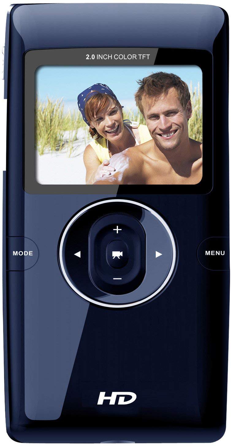 Sylvania DV5000C-BL Digital Video Camcorder HD Recording 8x Optical Zoom & 2-Inch LCD Screen Blue