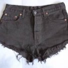 Levi High Waisted Shorts Size 10/12 Brown 501 RedTab Vintage Denim shorts W31