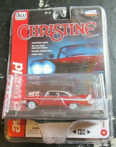 Auto World Silver Screen Machine 1958 Plymouth Fury Christine w/ Case 2013 R2 #6