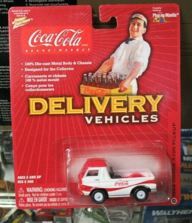 Johnny Lightning Coca-Cola Delivery Vehicles Coke 1965 Dodge A-100 Pickup Truck