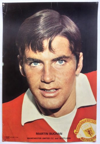Martin Buchan 1970's Man Utd Coffer Poster