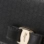 Salvatore Ferragamo Authentic Leather Handbag 21F003 Vera Shoulder Bag - Black