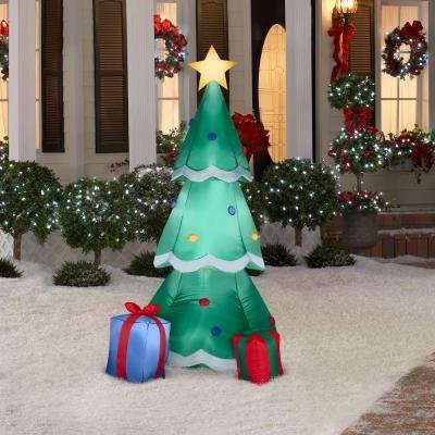 Christmas Holiday Airblown Inflatable - Lighted Christmas Tree with ...