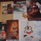 LIQUOR WHISKEY ADVERTISING from NEW YORKER Magazine 7 different 1970s/1980s