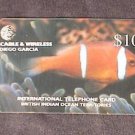 DIEGO GARCIA BIOT Phonecard Cable & Wireless $10 Fish DG67 USED/NO AIRTIME VALUE