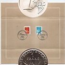 FRANCE - Souvenir Folder - Euro - Postmarked 31-12-01 and 01-01-02