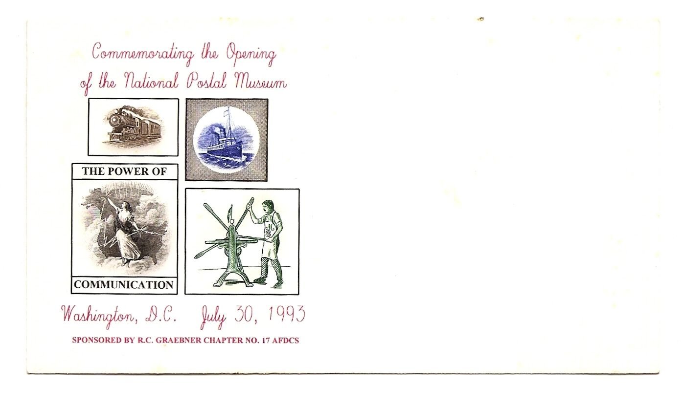 USA - Cover Cachet Unused - National Postal Museum Opening July 1993