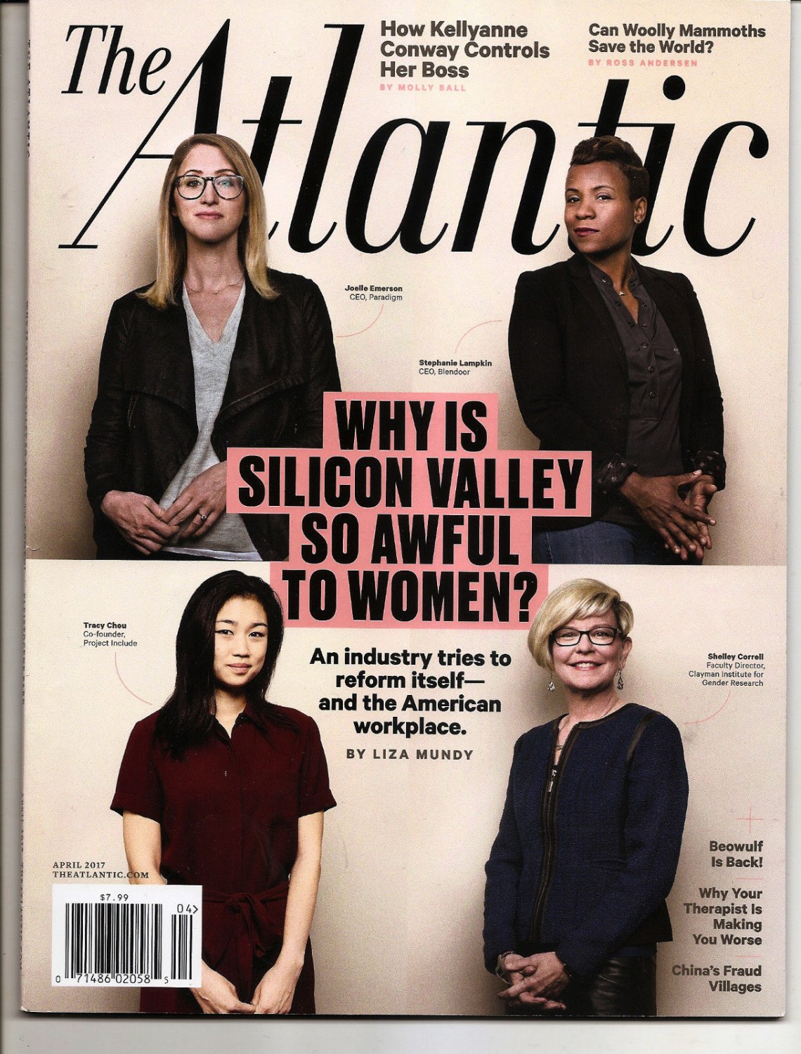 THE ATLANTIC Magazine Women & Silicon Valley, KellyAnne Conway