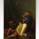 POSTCARD - "Lapis Vase, Globe, pipes" detail - Roland de la Porte - Art