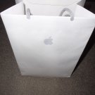 APPLE Store Paper Bag - White with Logo - size 11 1/2 x 8 x 5