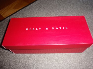 KELLY & KATIE Shoe Gift Box - RED - EMPTY BOX - size 12 1/2 x 5 1/8 x 4