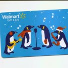USED - WALMART Gift Card Holiday Penguins USED / NO VALUE