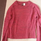WOMENS SWEATER PULL OVER H&M Maroon and Black  SIZE XS