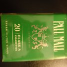 EMPTY CIGARETTE BOX PACK - EMPTY - PALL MALL MENTHOL with Virginia tax stamp - EMPTY