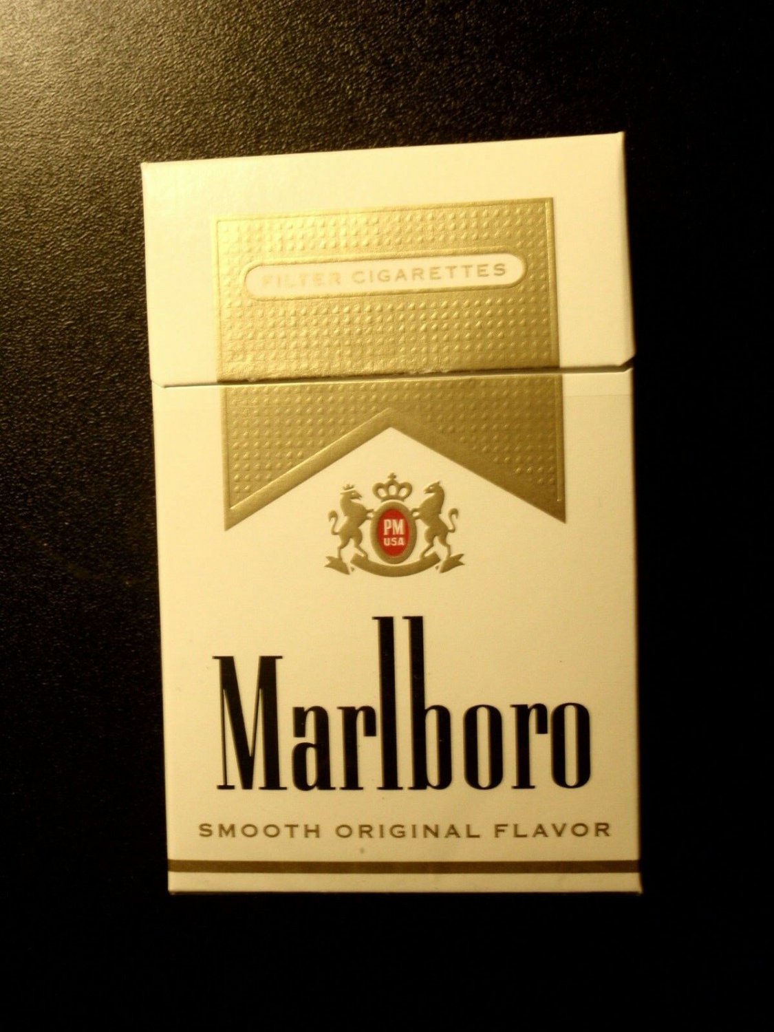 EMPTY Cigarette Collectible MARLBORO GOLD CHASING MIDNIGHT Virginia tax