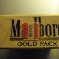 EMPTY Cigarette Box collectible MARLBORO Gold Virginia tax label stamp - EMPTY