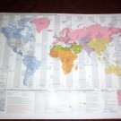 WORLD MAP U.S. Department of State - Diplomatic Posts Embassies  Wall map