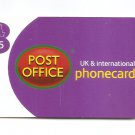 UK Phonecard - POST OFFICE  5 pounds - early 2000s - USED / NO AIRTIME